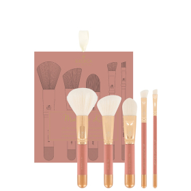 Makeup Brush 5-Piece Set - Terracotta