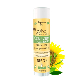 Clear Zinc Mineral Sunscreen Sport Stick SPF30 - Fragrance Free