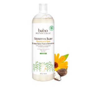 Sensitive Baby Fragrance Free Bubble Bath, Wash, & Shampoo