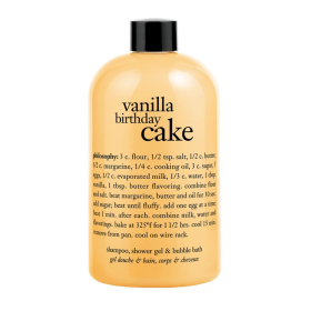 Shampoo, Shower Gel & Bubble Bath - Vanilla Birthday Cake