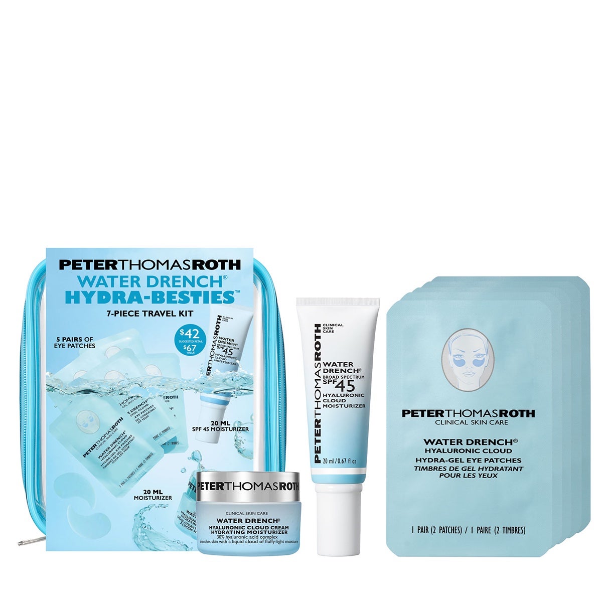 Water Drench Hydra-Besties 7-Piece Travel Kit