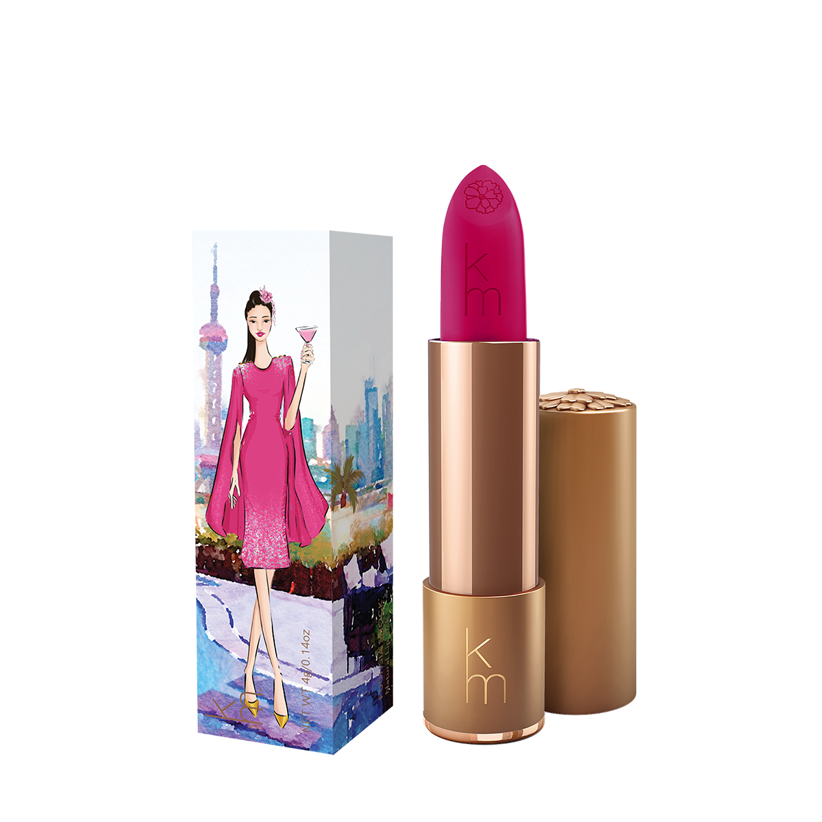 Natural Lipstick 07 - Fuchsia Shock