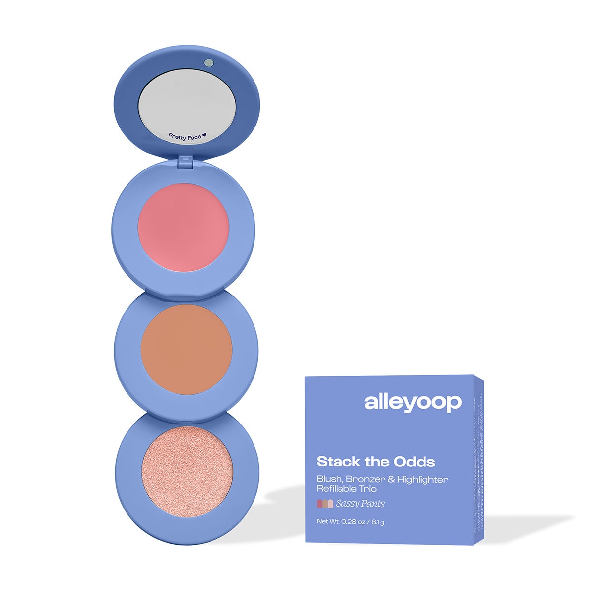 Stack The Odds Blush, Bronzer & Highlighter - Sassy Pants (Refillable)
