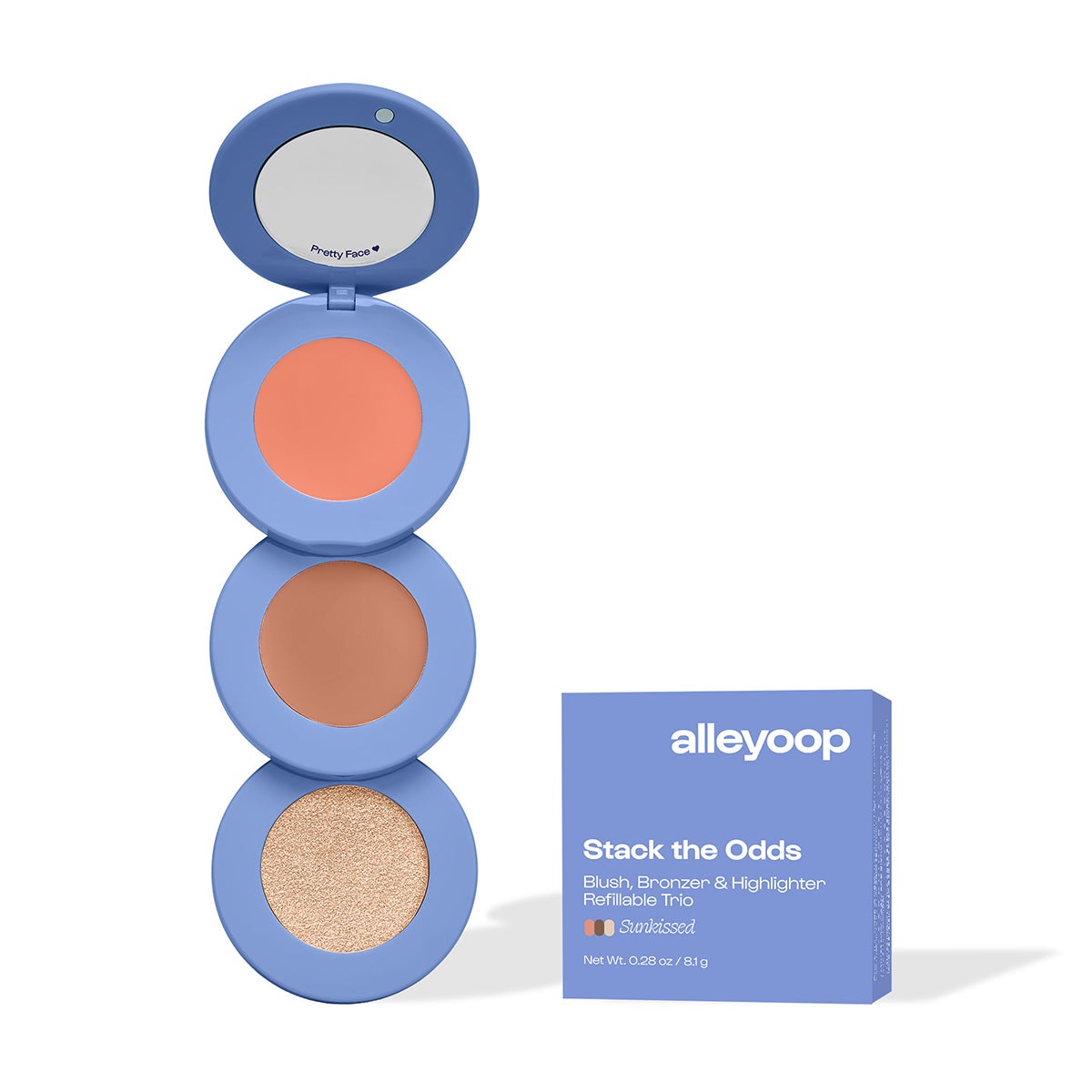 Stack The Odds Blush, Bronzer & Highlighter - Sunkissed (Refillable)